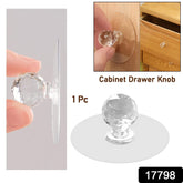 Clear Diamond Crystal Cabinet Knob & Pull Handle (1 Pc)